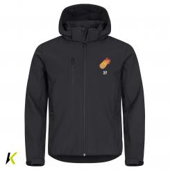 HSI CLIQUE® Classic Softshell Hoodie blk M/W/JR 