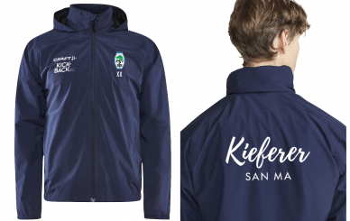 ASVK Evolve Rain Jacket nav M/W/JR Kinder 134/140