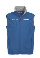 Basic Softshell Vest M blau 
