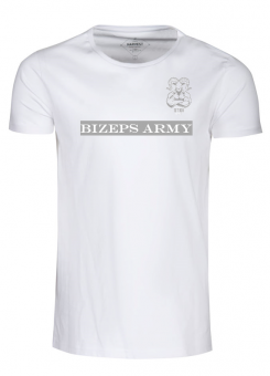 Stoi Shirt M Bizeps Army weiß 