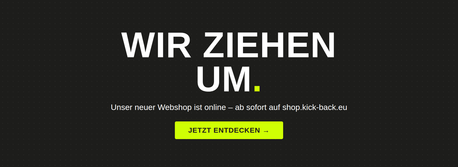 Wir ziehen um.